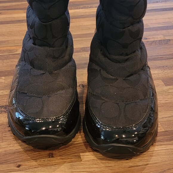 Coach Jordy Black Quilted Winter Boots - Picture 4 of 15